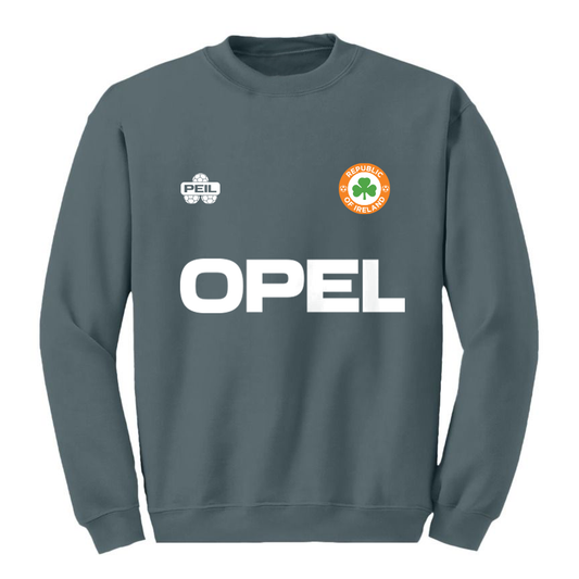 Ireland Retro Football Grey Jumper