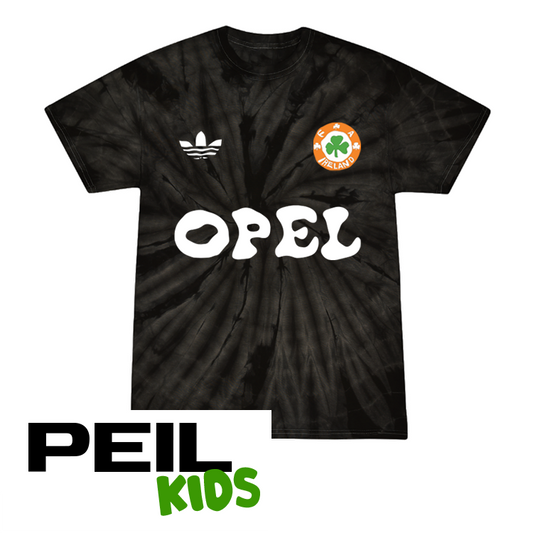 Kids - Ireland Tie Dye Black T-Shirt