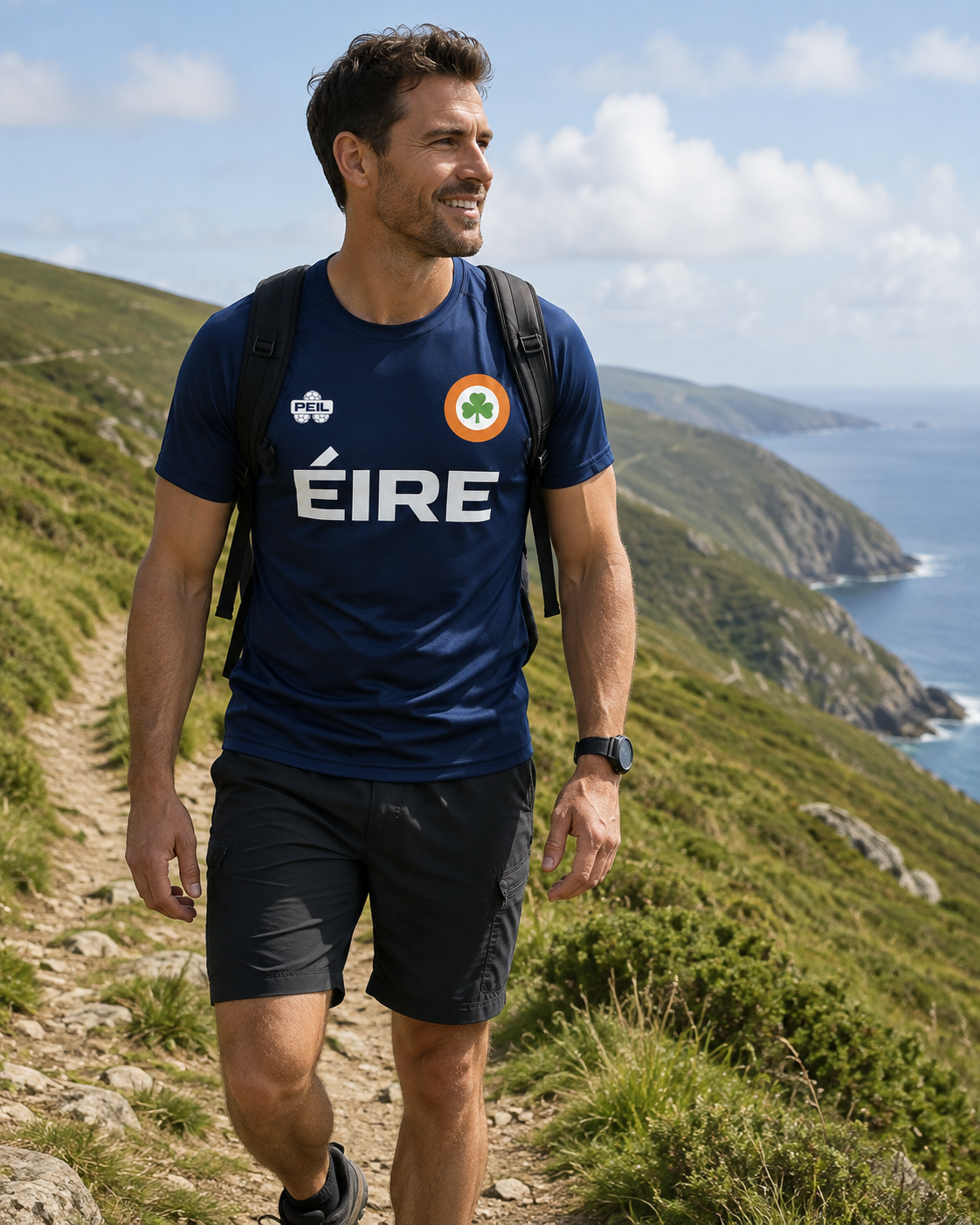 AirCool Breathable Éire Navy T-Shirt