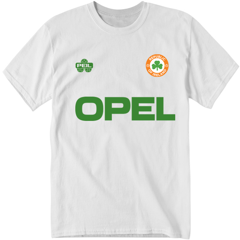 Ireland Retro Football White T-Shirt