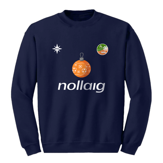 Ireland Nollaig Football Christmas Jumper Navy
