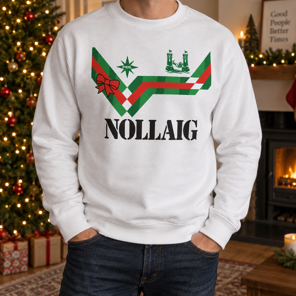 Cork City White Christmas Jumper