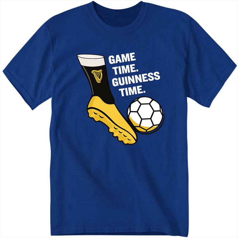 Game Time, Guinness Time - Blue T-Shirt