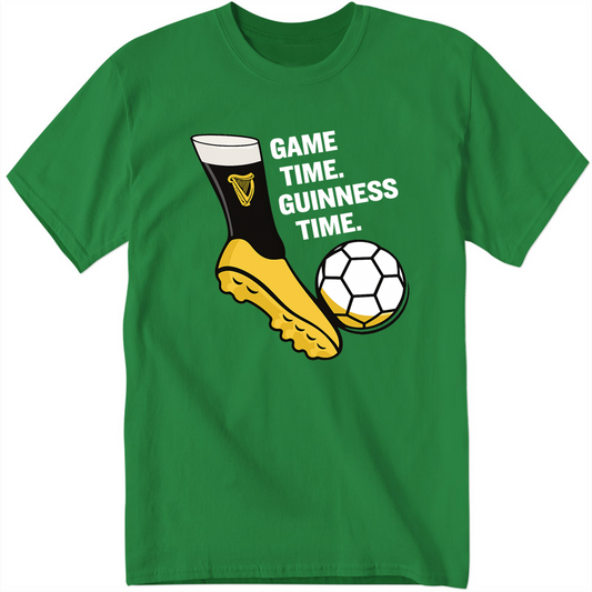 Game Time, Guinness Time - Green T-Shirt