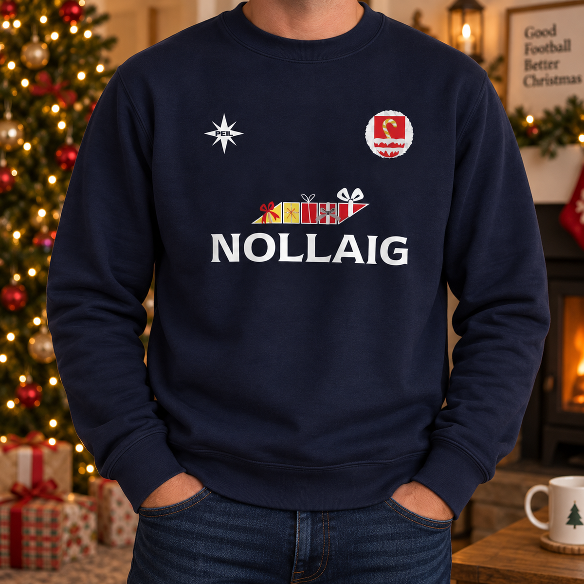 Pats Nollaig Navy Jumper