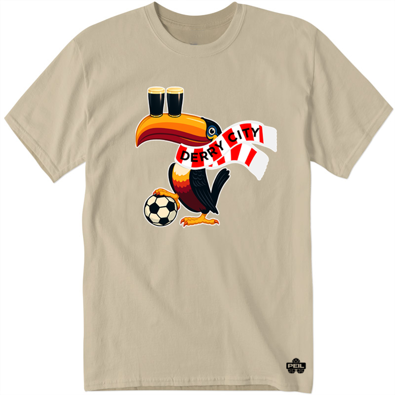Toucan Derry City Sand T-Shirt